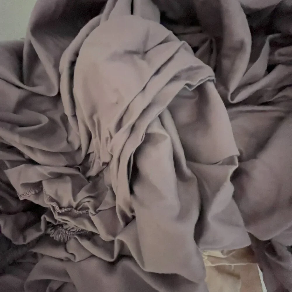 Ralph Lauren Full Fitted Sheet cotton sateen purple